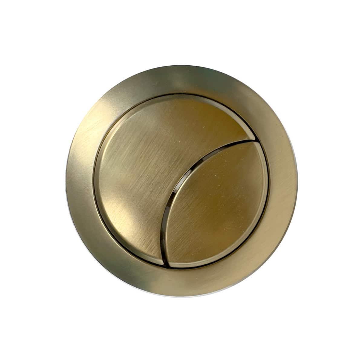 Shower button with a sleek metallic finish for modern bathrooms, designed for easy operation and hygiene, perfect for luxury bathroom upgrades.