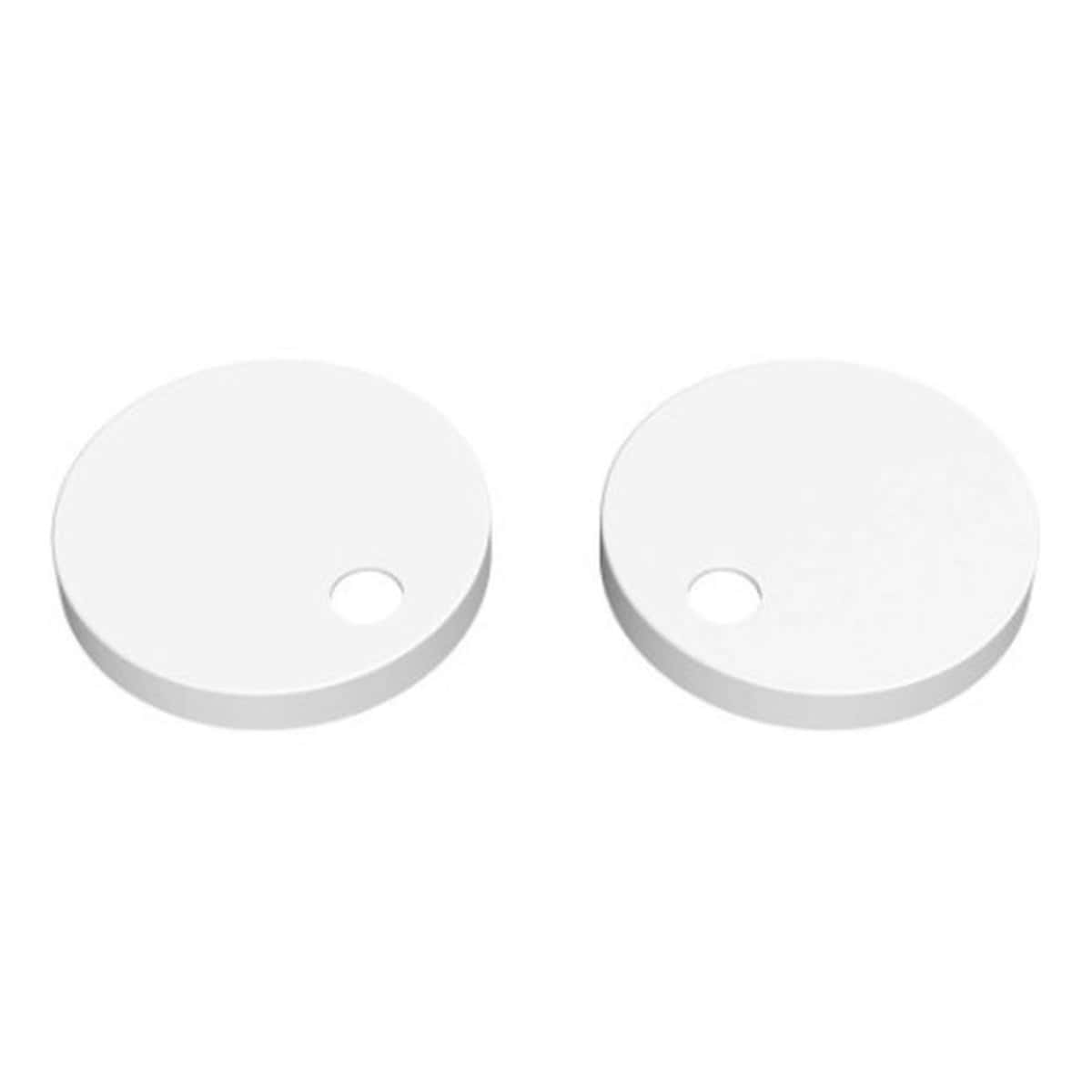 Minimalist white bathroom sink drain covers, sleek and modern, ideal for upgrading your contemporary bathroom decor. Designed for easy installation and seamless style.