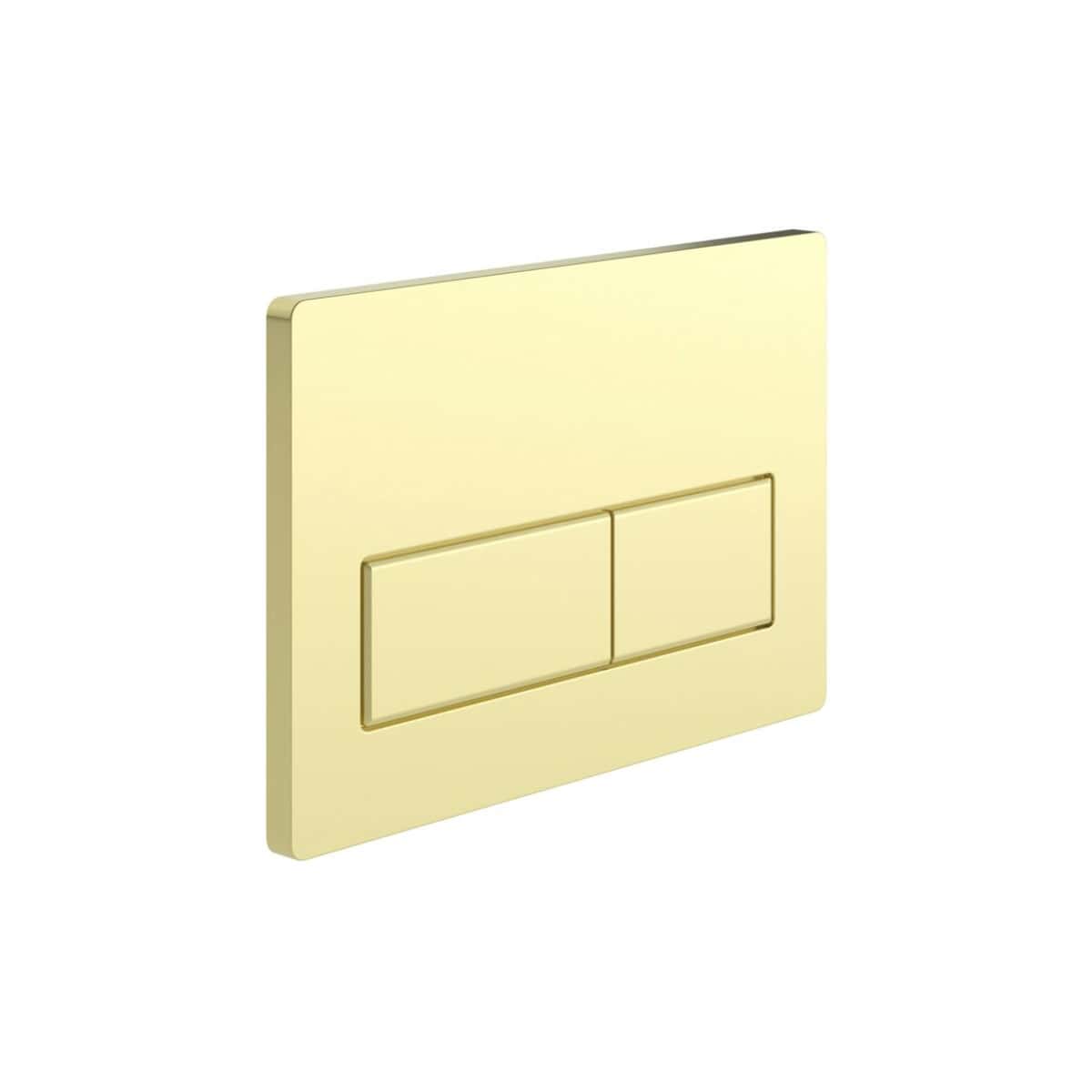 Smooth beige flush plate with dual-button functionality for modern bathroom toilets – easy to install and clean. Perfect for stylish, space-saving bathroom upgrades.