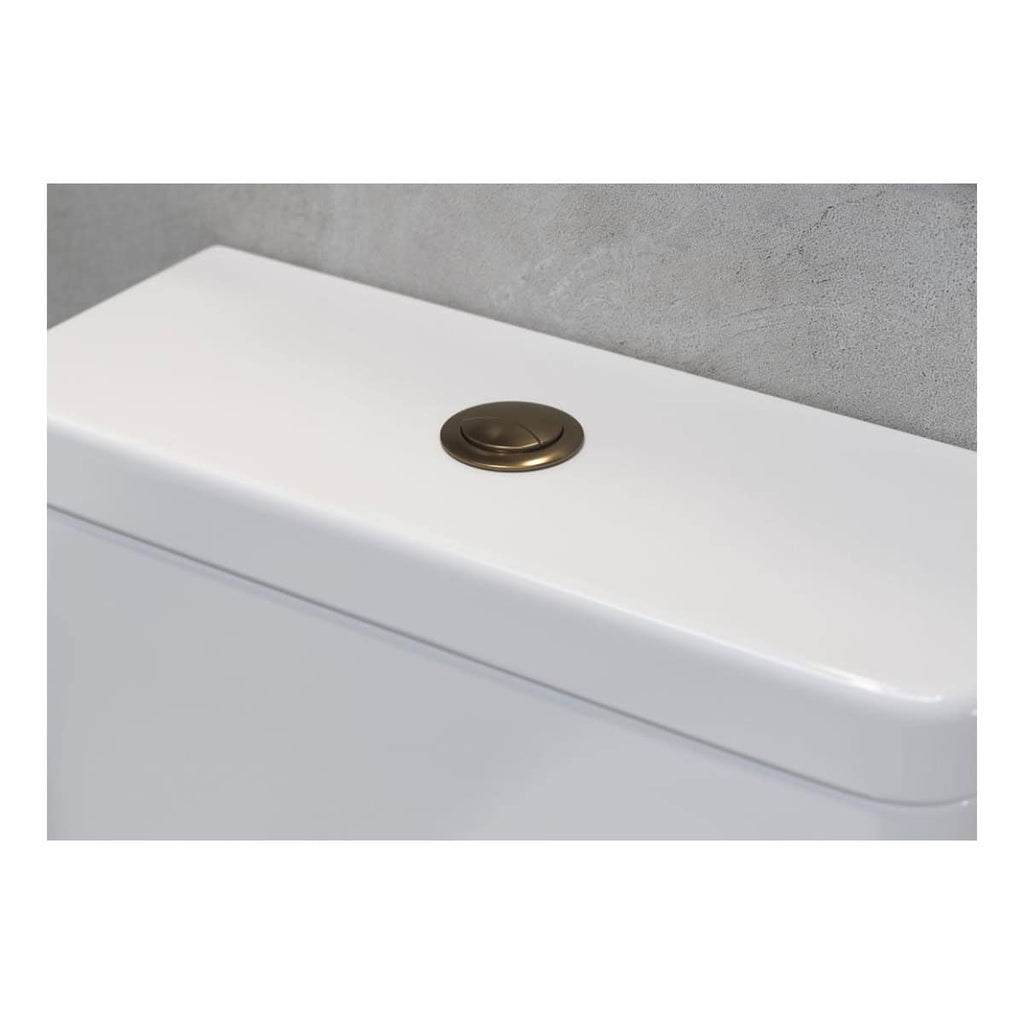 Sleek modern bathroom sink with brass pop-up waste for easy drainage and stylish design.