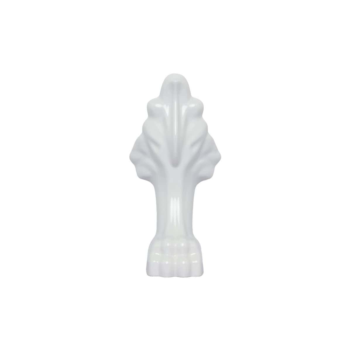 White ceramic soap dish shaped like a flamingo, ideal for modern bathrooms. Durable and stylish, perfect for adding a decorative touch to your bathroom decor.