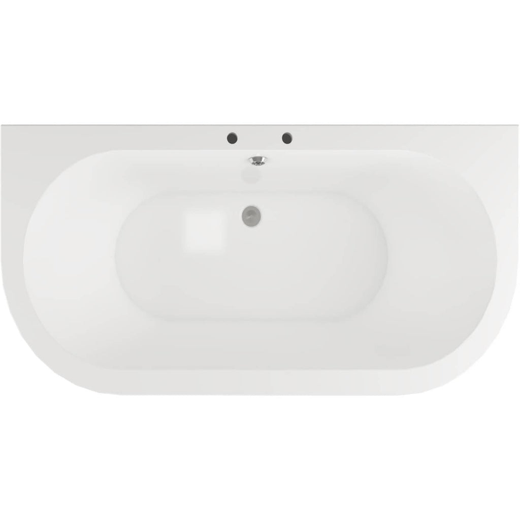 Bright white bathtub with sleek, modern design, ideal for contemporary bathrooms, featuring smooth curves and a high-quality finish. Perfect for relaxing baths and stylish bathroom decor.