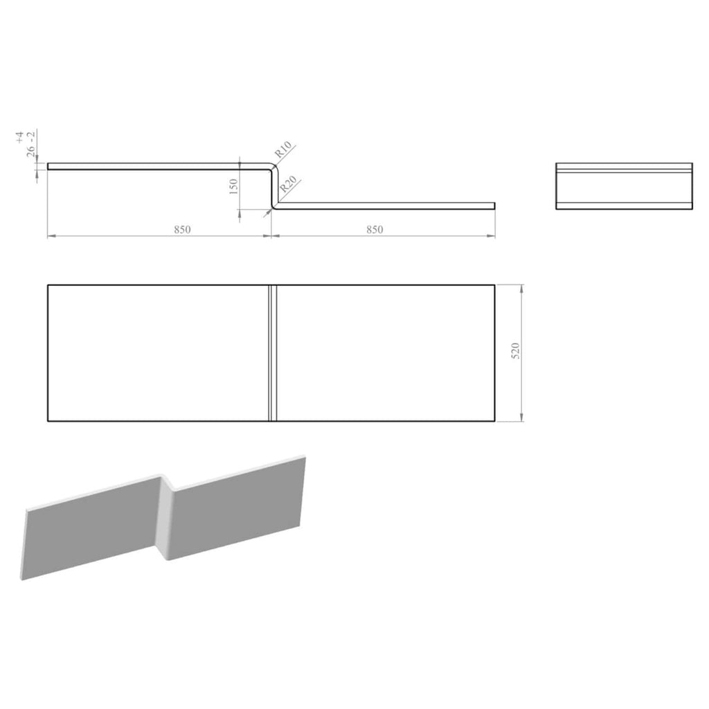 High-quality bathroom vanishing edge steel partition design with precise measurements, ideal for modern shower enclosures and bathroom renovations. Durable, sleek, and space-saving.