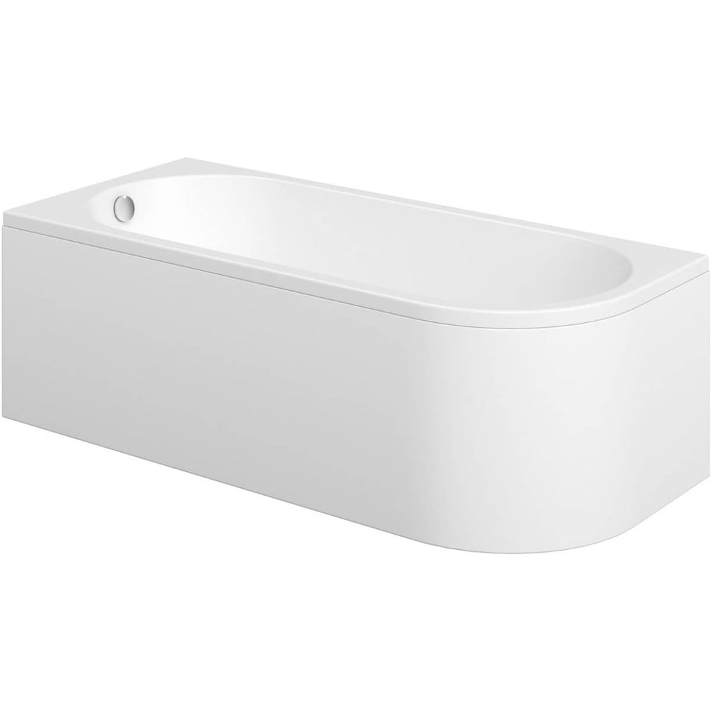 Sleek white bathtub designed for modern bathrooms, offering comfort and style with high-quality materials for lasting durability. Perfect for relaxing baths.