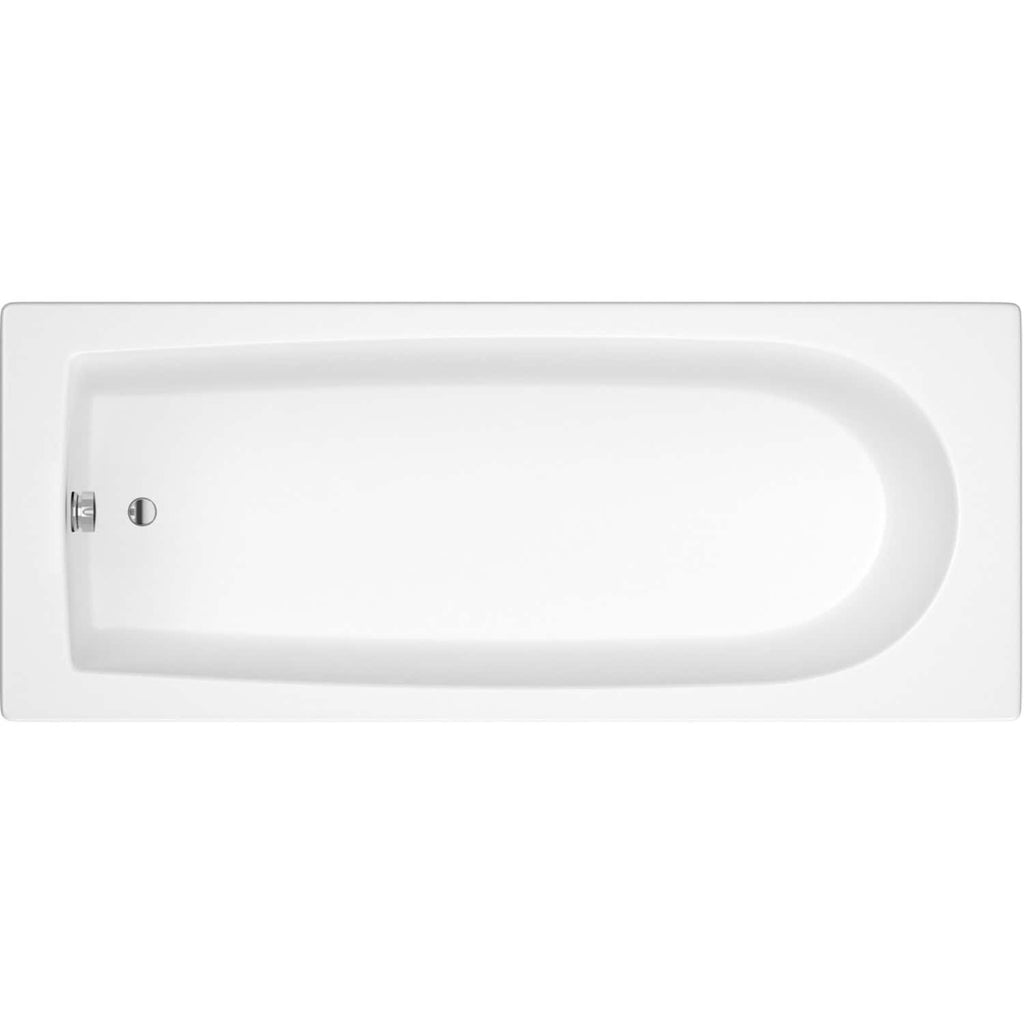 Sleek white bathtub with modern design, ideal for stylish bathroom renovations and relaxing baths. Perfect for contemporary bathroom spaces with quality craftsmanship.