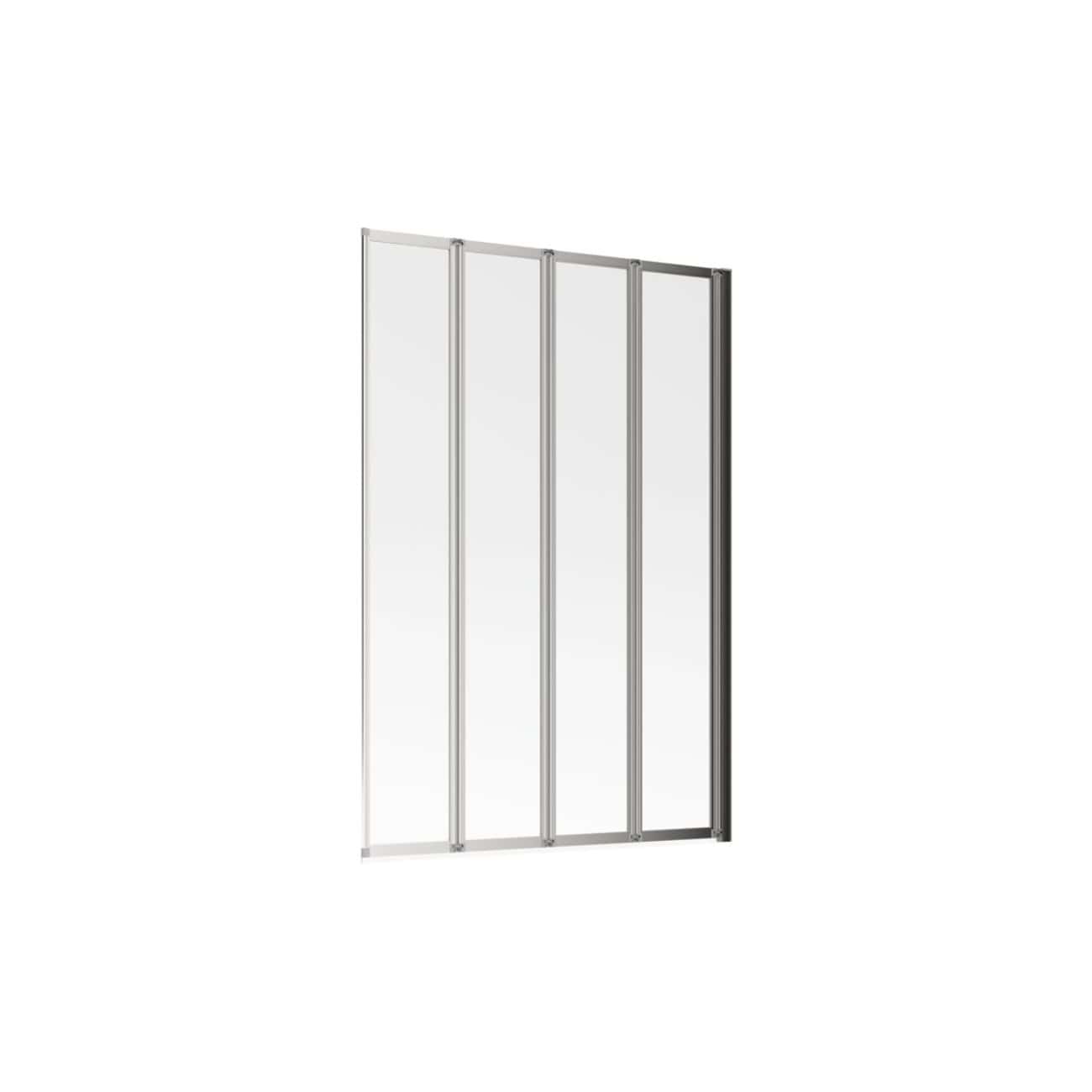 Lightweight frameless glass shower screen with silver aluminium frame for modern bubly bathroom designs. Elegant, durable, and easy to clean. Perfect for contemporary bathrooms.