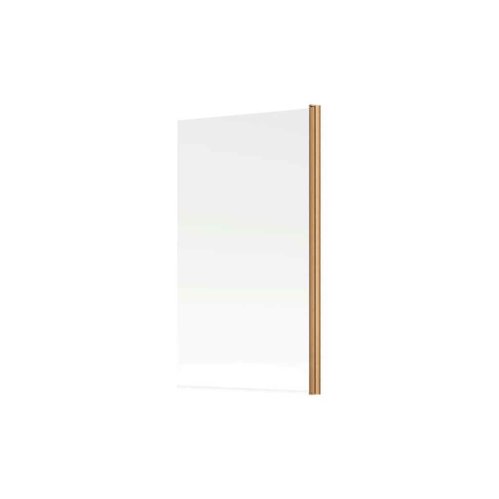 Sleek frameless bathroom mirror with wooden side frame, perfect for modern bathroom decor, offering clear reflection and stylish design. Ideal for contemporary bathrooms seeking elegant mirror solutions.