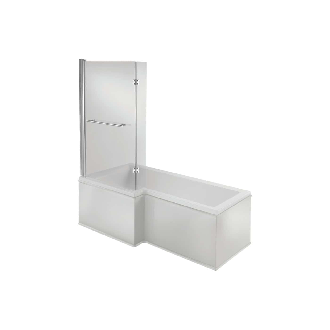 Fire safety shower enclosure with white bathtub and side panel, ideal for accessible bathroom safety and disability assistance. Durable, hygienic, and easy to maintain. Perfect for commercial or residential bathroom installations.