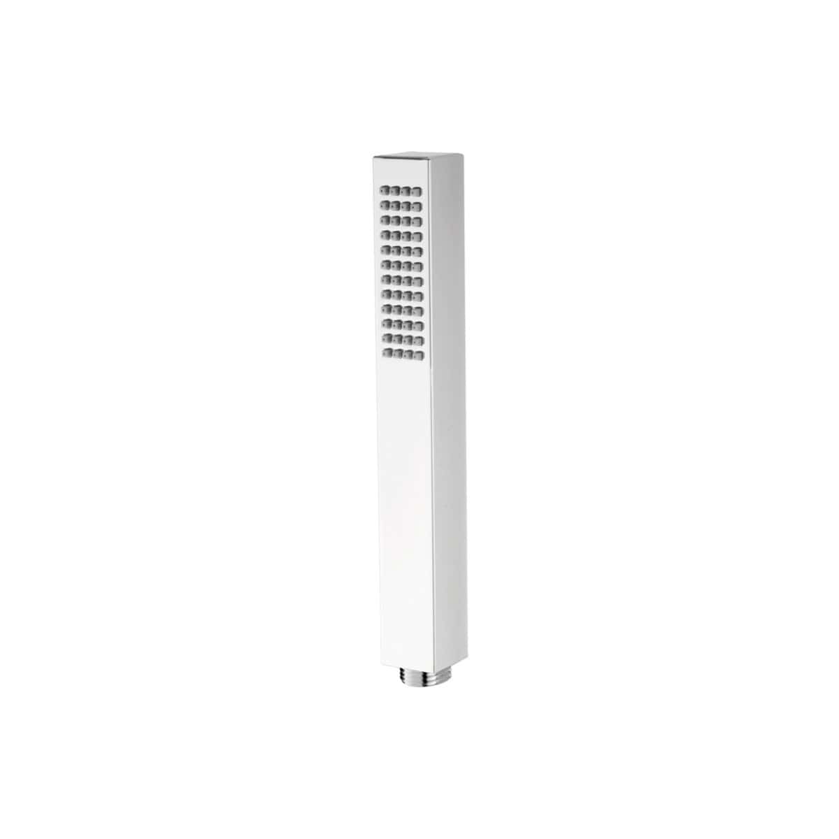 Modern white shower head with multiple spray nozzles for a luxurious bathroom experience. High-quality metal construction, ideal for contemporary bathroom renovations.