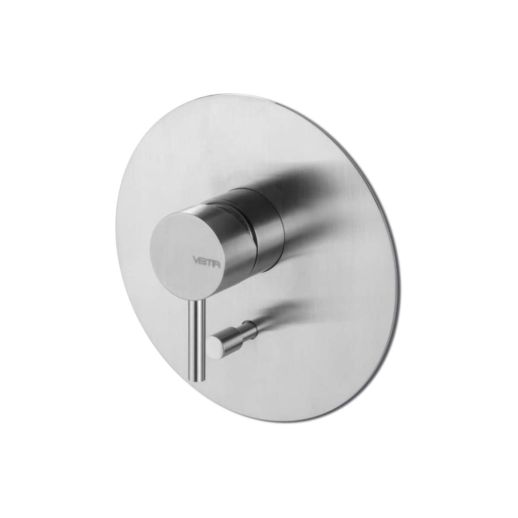 Sleek Verta stainless steel wall-mounted shower control with modern design, ideal for contemporary bathrooms and personalised shower experience, durable and easy to operate.