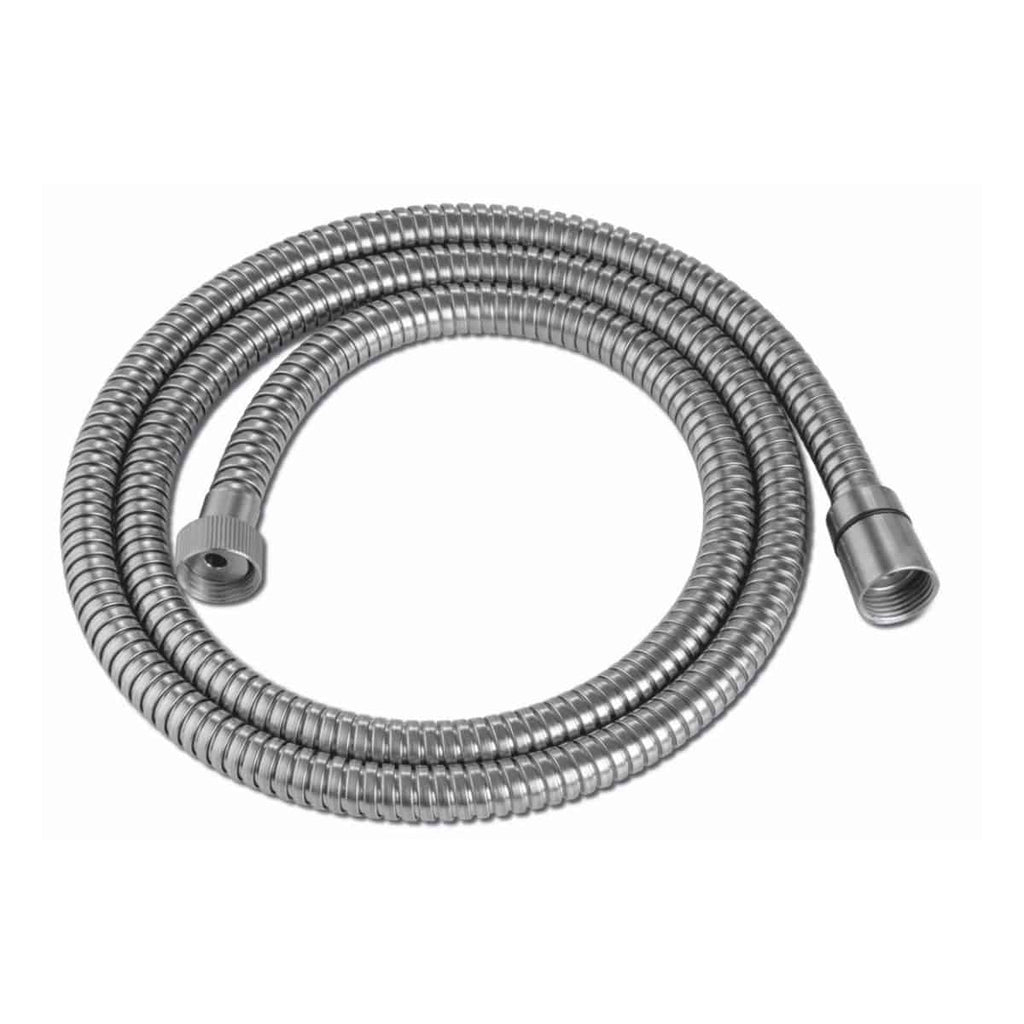 Flexible stainless steel shower hose for durable and reliable bathroom fittings. Perfect for modern bathrooms, ensuring a secure connection for showers and bath fixtures.