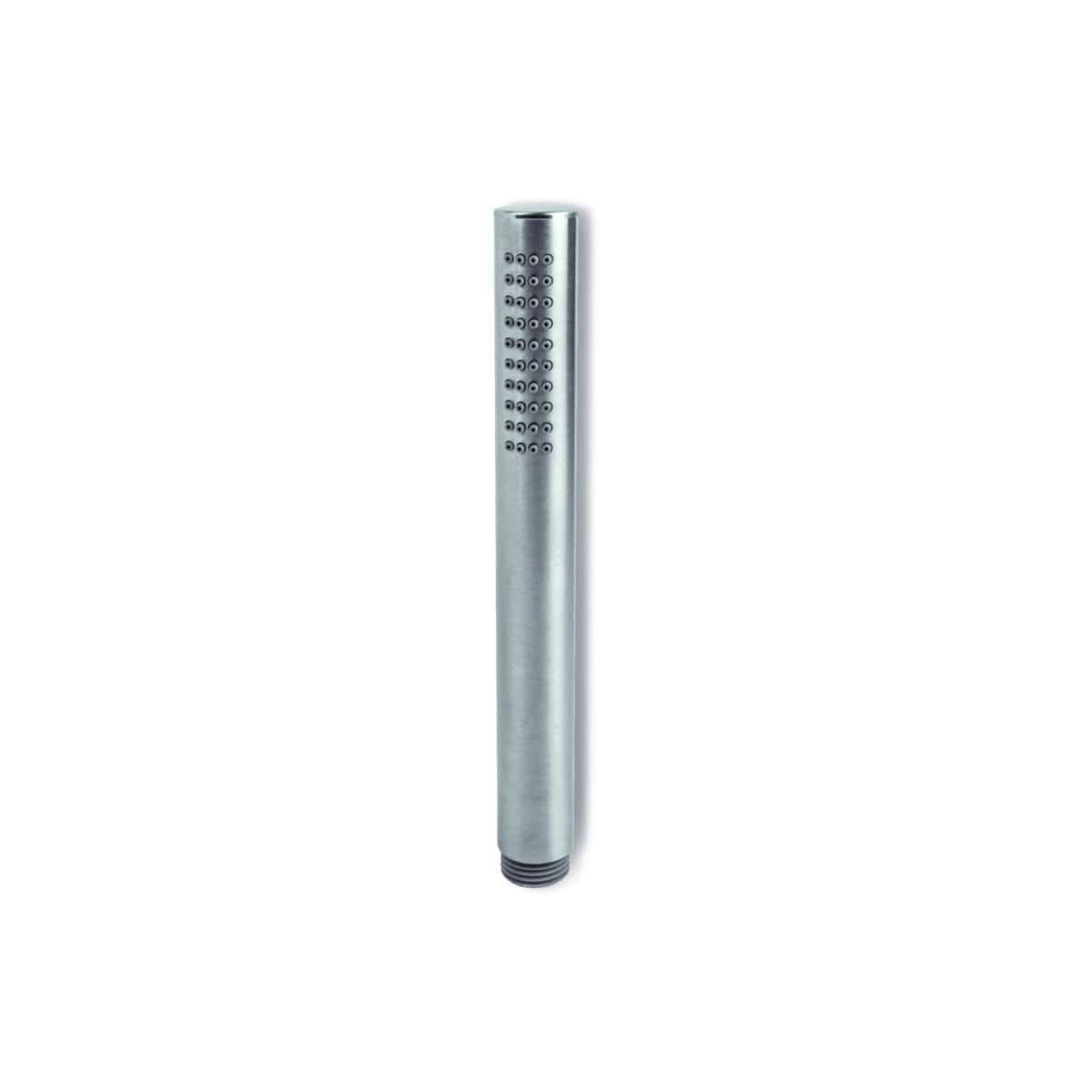 Stainless steel shower head with multiple spray holes, modern design for luxury bathroom showers. Durable and corrosion-resistant, ideal for high-quality bathroom upgrades.
