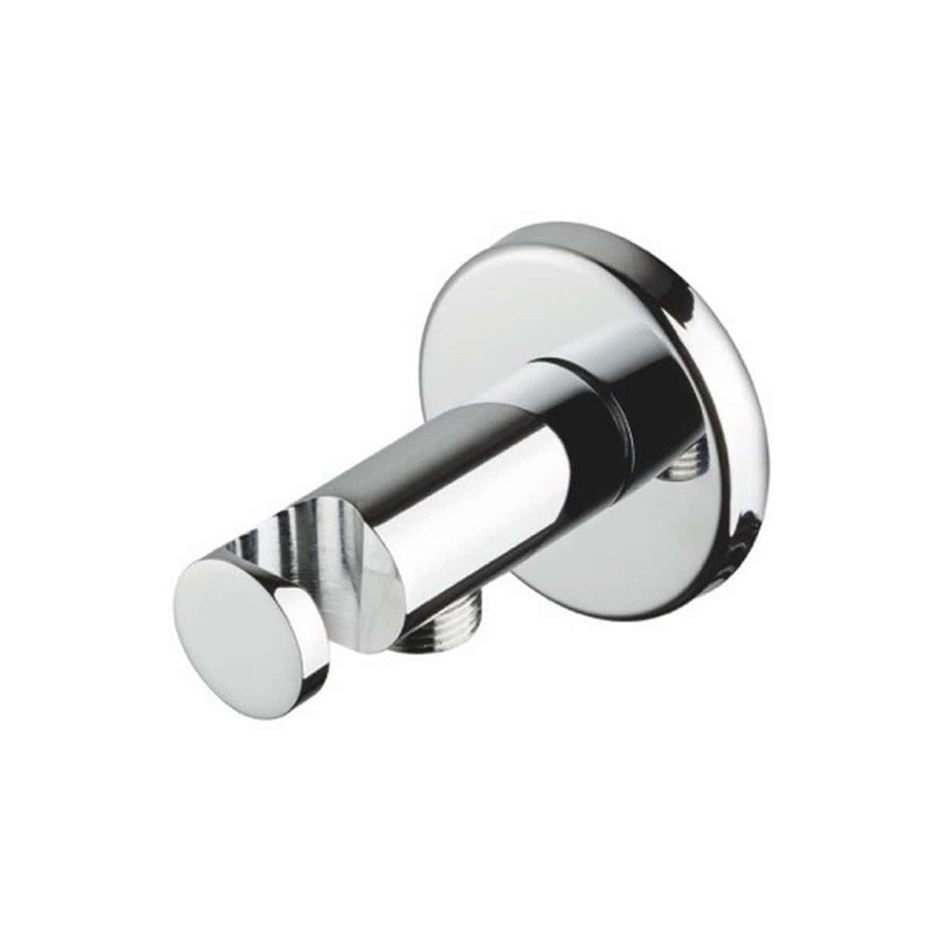 Polished chrome bathroom wall-mounted toilet paper holder with a modern, sleek design. Perfect for contemporary bathrooms, offering durability and easy access for everyday convenience.