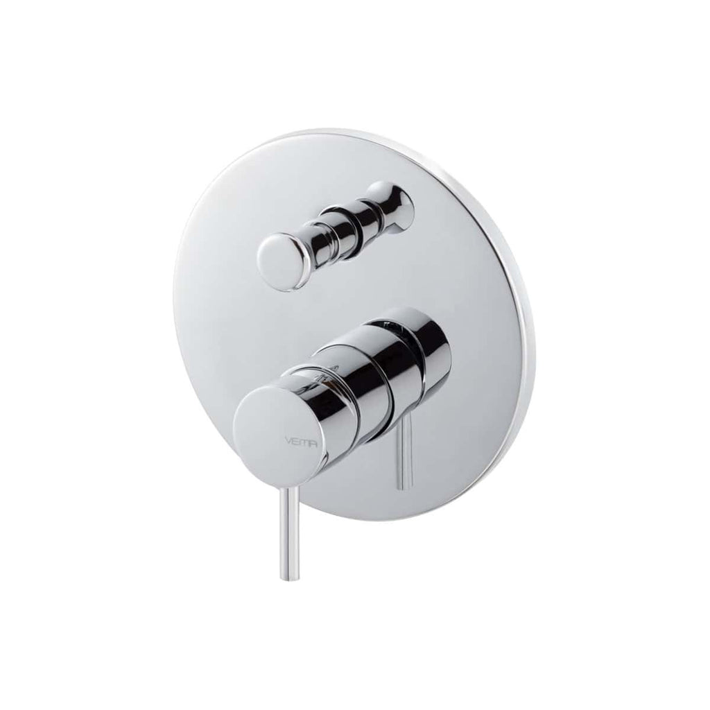 Sleek chrome wall-mounted thermostatic shower control with dual handles, perfect for modern bathroom bathrooms. Durable, stylish, and easy to operate for a luxurious shower experience.