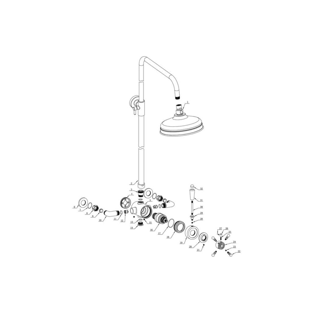 High-quality bubbly bathroom showerhead and plumbing components for modern bathroom renovation and installation. Durable and stylish fixtures designed for optimal water flow and ease of use.