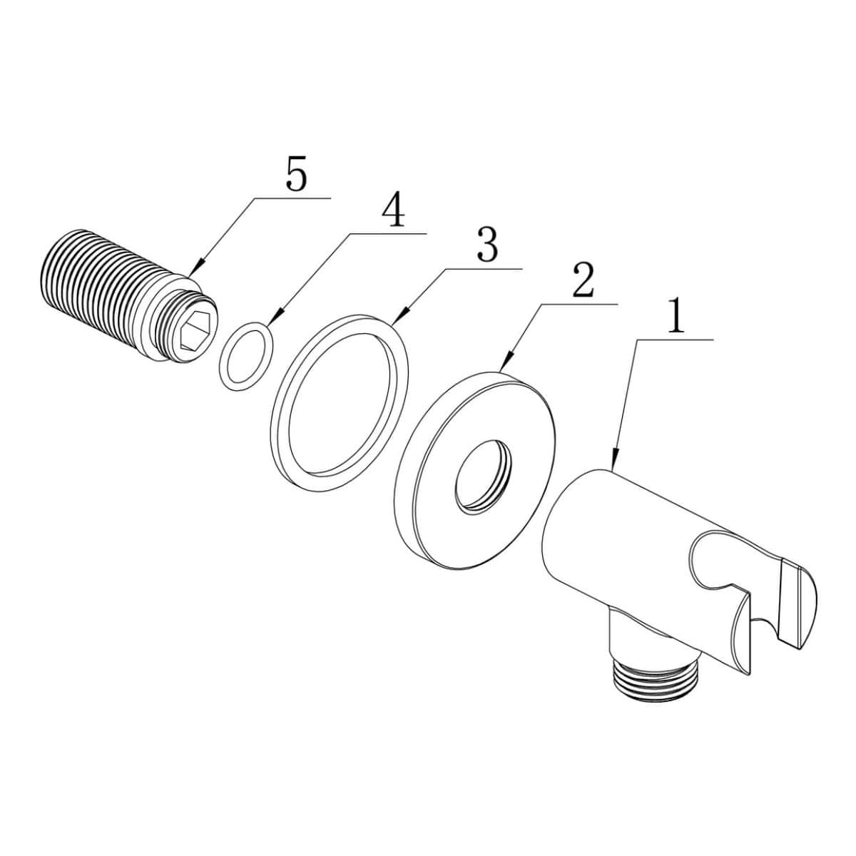 Flexible tap connector with threaded end for bathroom sink installation. Ideal for connecting taps securely to plumbing systems. Durable and easy to install, perfect for modern bathroom renovations.