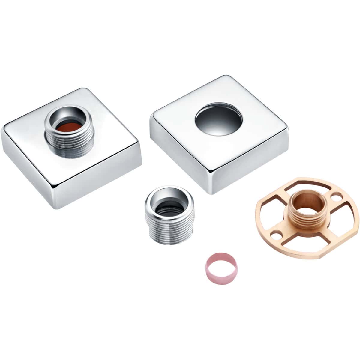 Replacement bathroom tap spares, including connectors, valves, and washers, suitable for modern bathroom fixtures to ensure reliable and leak-free performance.