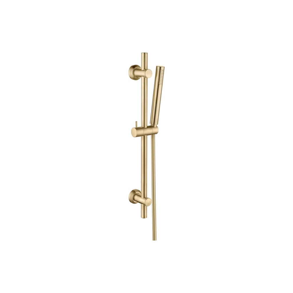 Sleek gold shower mixer with handheld shower head, perfect for modern bathroom designs. Durable, stylish, and easy to install, ideal for upgrading your shower experience.