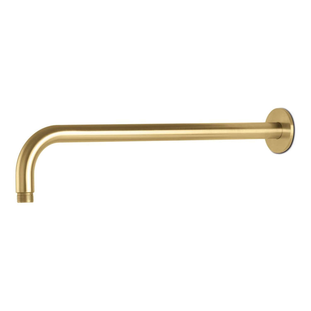 Shower grab bar in brushed brass finish for bathroom safety and modern design. Robust, corrosion-resistant, ideal for elderly or disabled bathroom accessibility. Easy to install with secure wall mounting.