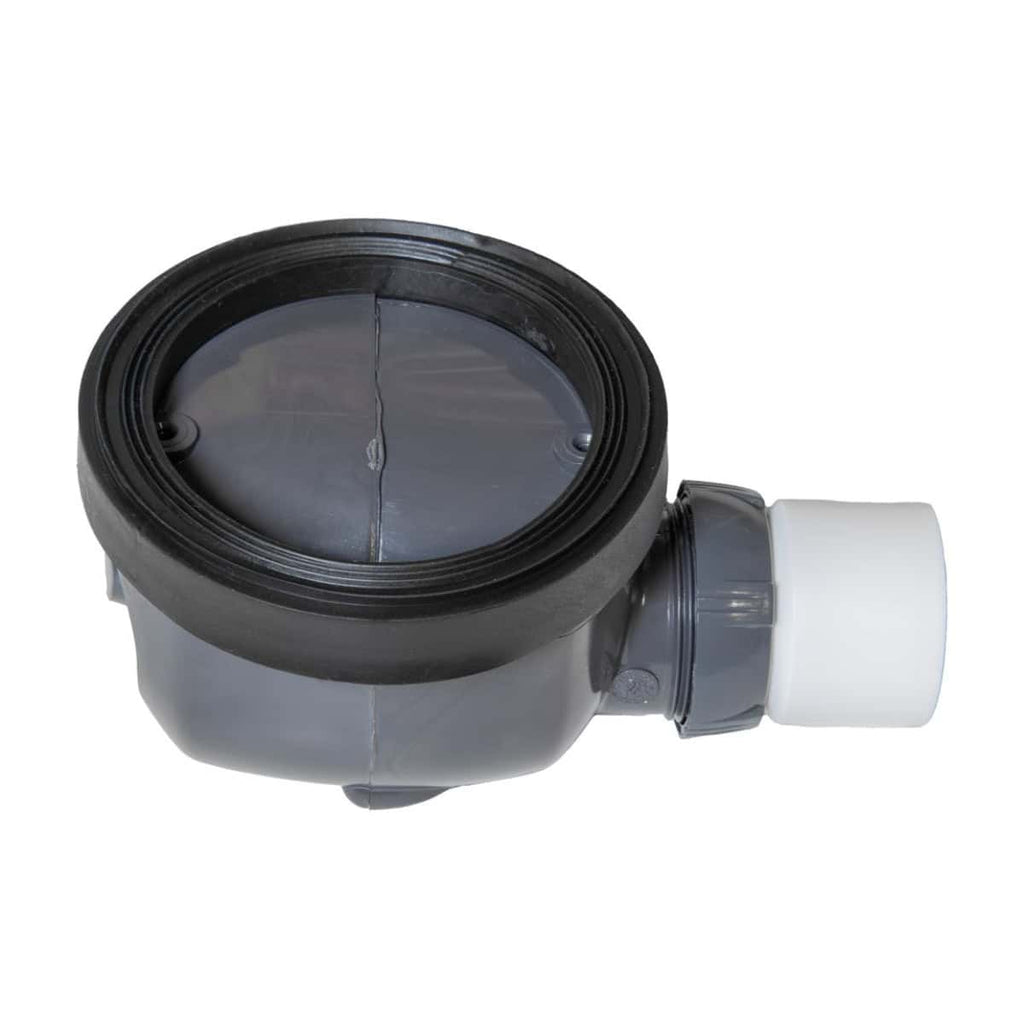 High-quality black and white PVC bathroom drain trap with flexible connecting pipe, designed for reliable plumbing and easy installation. Suitable for residential and commercial bathroom drain systems.