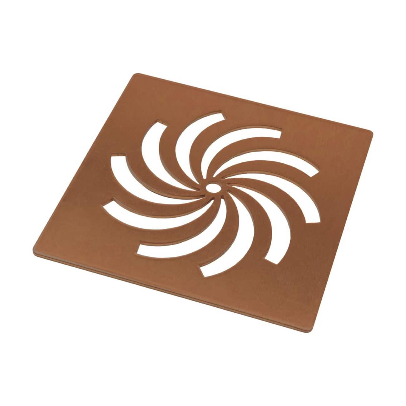 Colorful bathroom drain cover with a modern swirl design, easy to install and perfect for enhancing bathroom safety and style. Made from durable, rust-resistant material for long-lasting use.