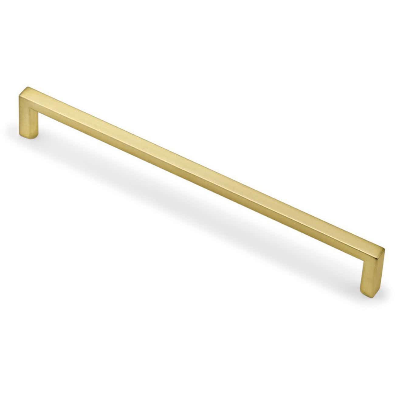 Sleek gold bathroom handle for modern and elegant bathroom furniture, ideal for cabinet doors and drawers. Durable design with a contemporary style, perfect for high-end bathroom renovations.
