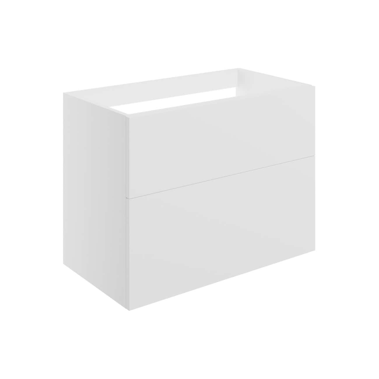Modern white bathroom vanity unit with sleek design and ample storage space for contemporary bathrooms, ideal for organising toiletries and creating a minimalist look.