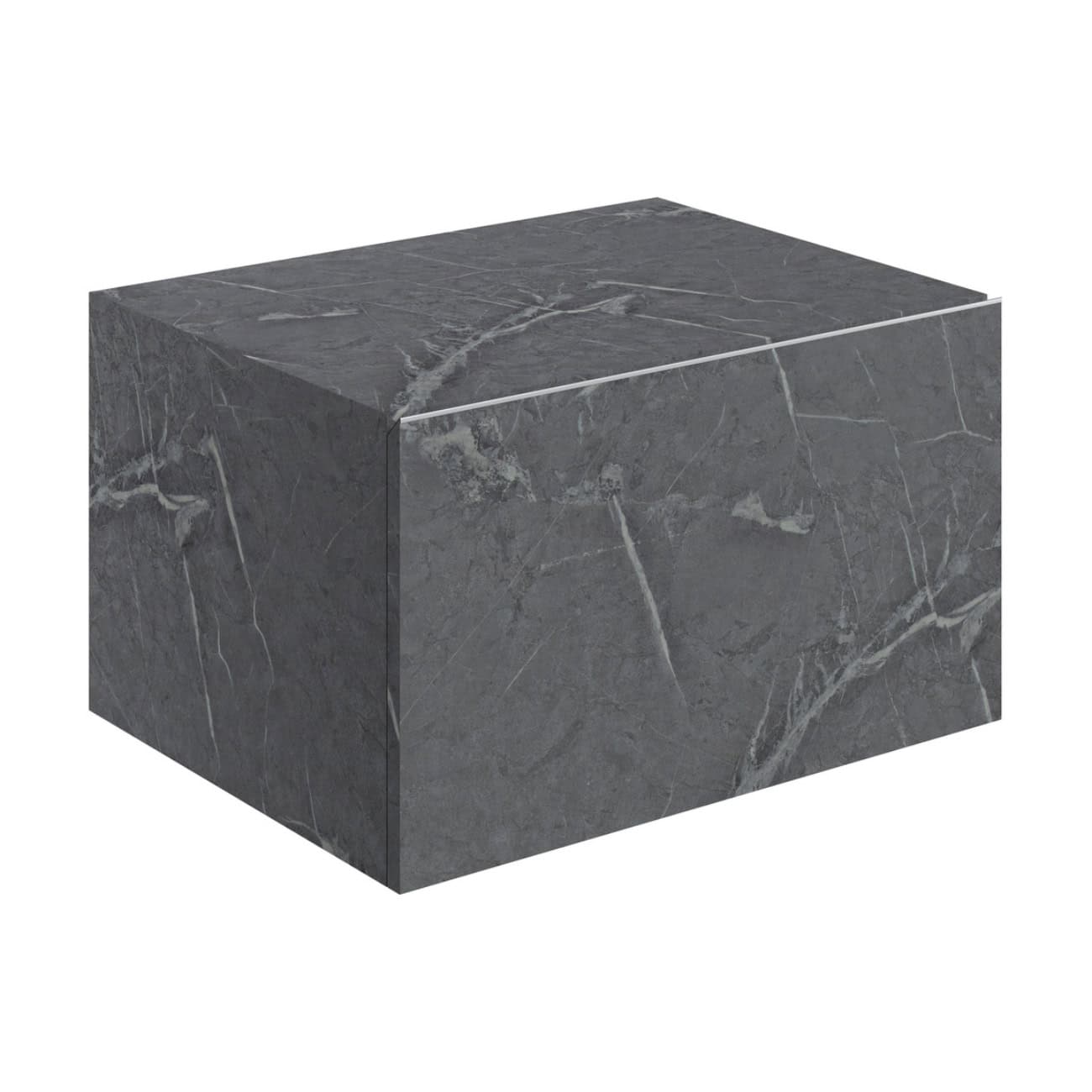 Grey marble bathroom bench, modern and sleek design by Bubly Bathrooms, perfect for elegant bathroom decor and convenience.
