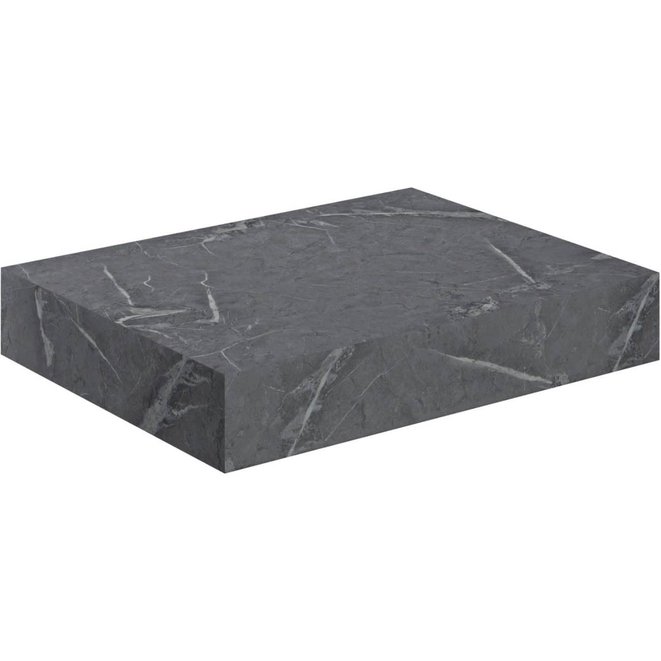 Slate grey marble bathroom shelf, sleek modern design, durable natural stone, ideal for contemporary bathroom decor, easy to clean.