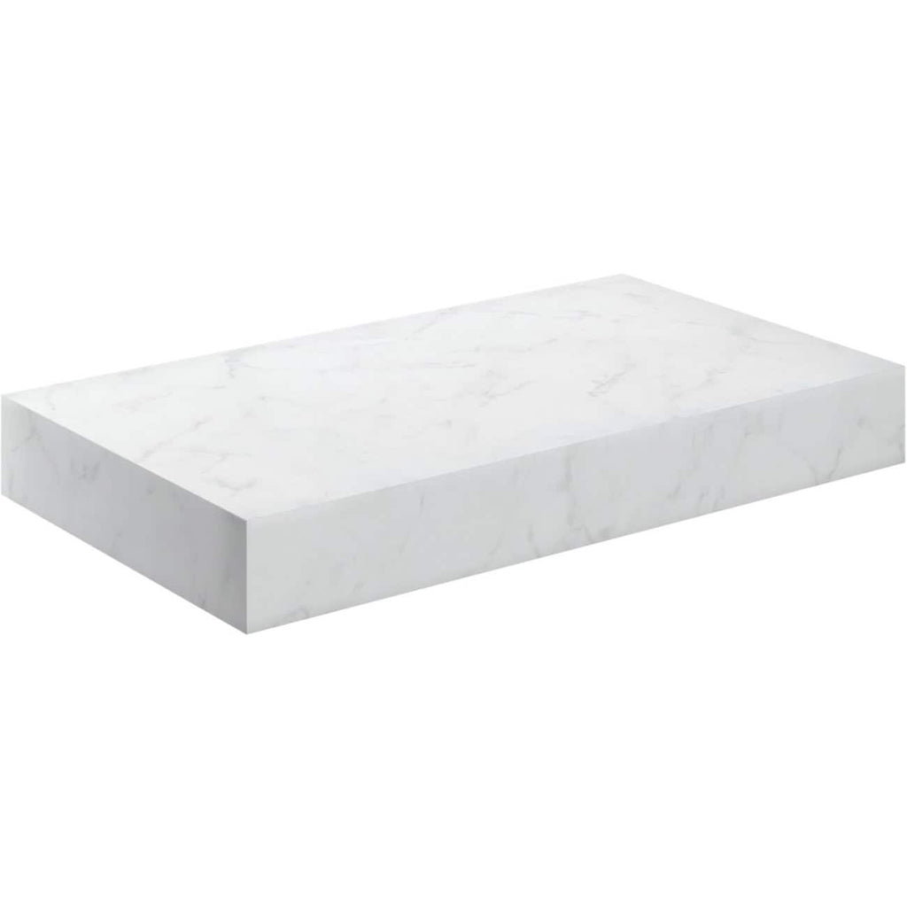 Polished white marble bathroom shelf for elegant storage and decoration. Durable and stylish, perfect for modern bathroom designs.