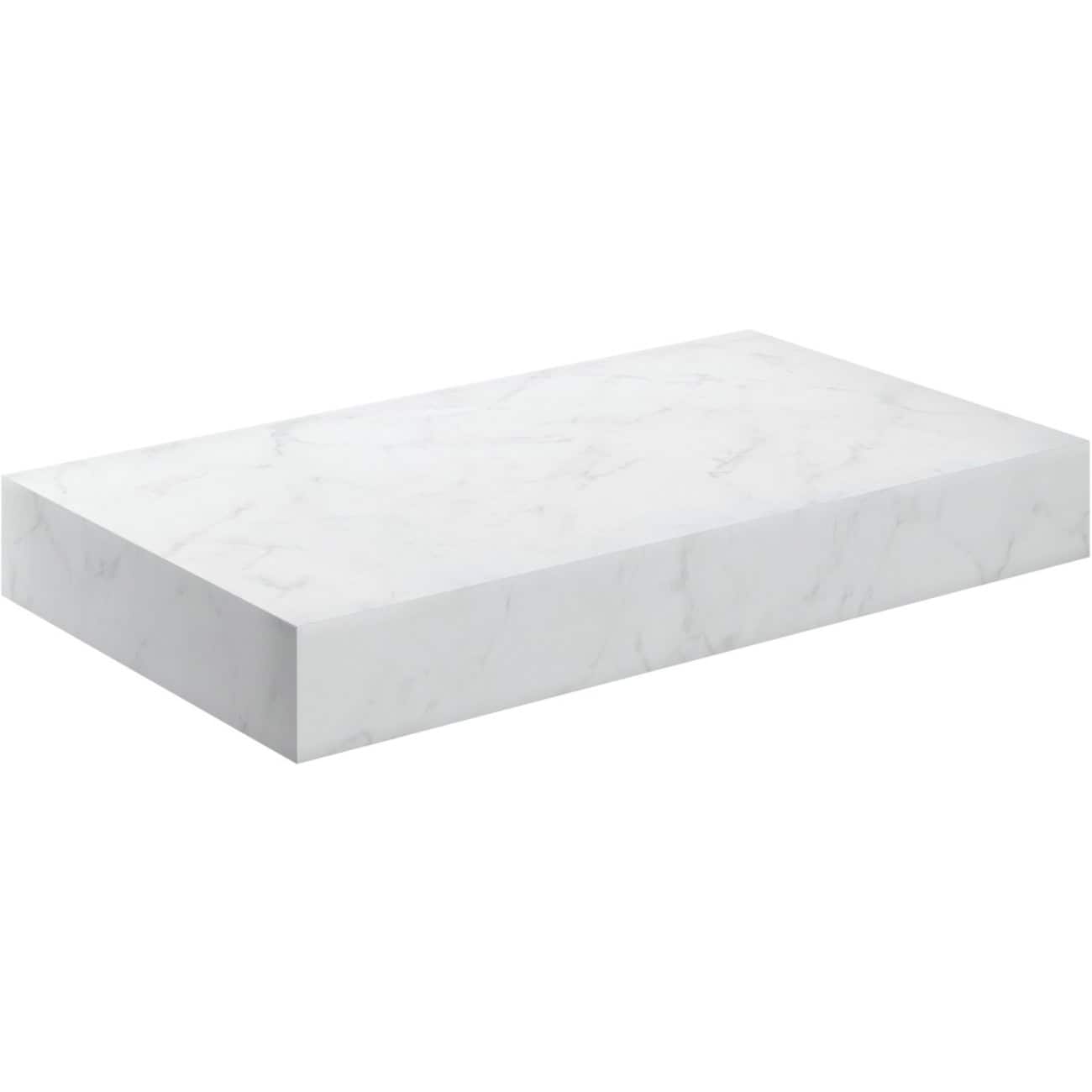 Polished white marble bathroom shelf for elegant storage and decoration. Durable and stylish, perfect for modern bathroom designs.