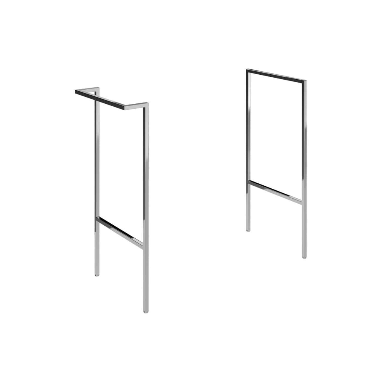 Stainless steel towel rail or bathroom towel holder with modern minimalist design, ideal for stylish and functional bathroom decor. Perfect for organising towels in contemporary bathrooms.