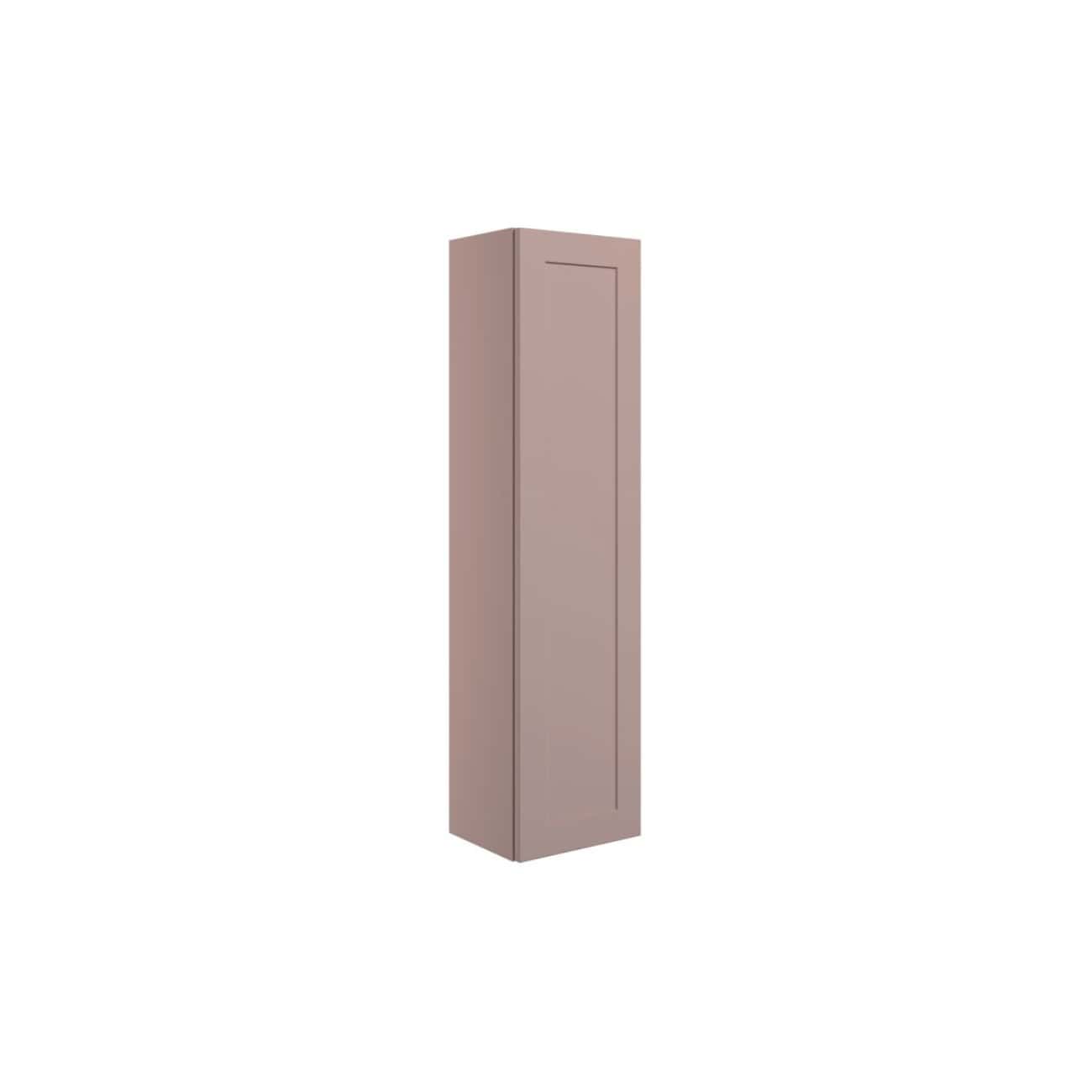 Sleek beige bathroom storage cabinet with a modern minimalist design, perfect for organising toiletries and bathroom essentials.