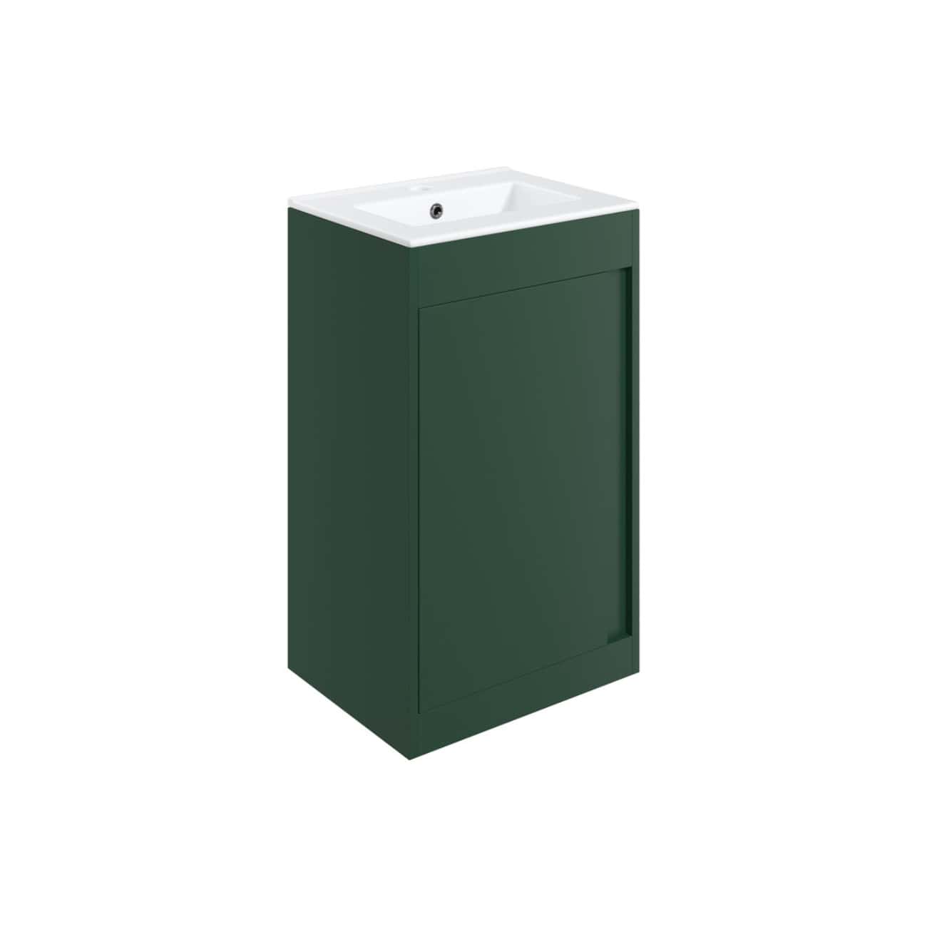 Modern green bathroom vanity with integrated sink, ideal for contemporary bathroom upgrades. Stylish and functional, perfect for enhancing Any bathroom space.