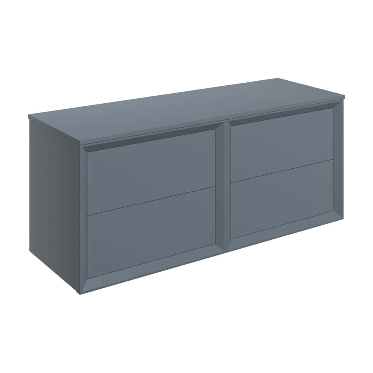 Modern grey bathroom storage cabinet with sleek design and ample space for bathroom essentials. Perfect for a contemporary bathroom upgrade.