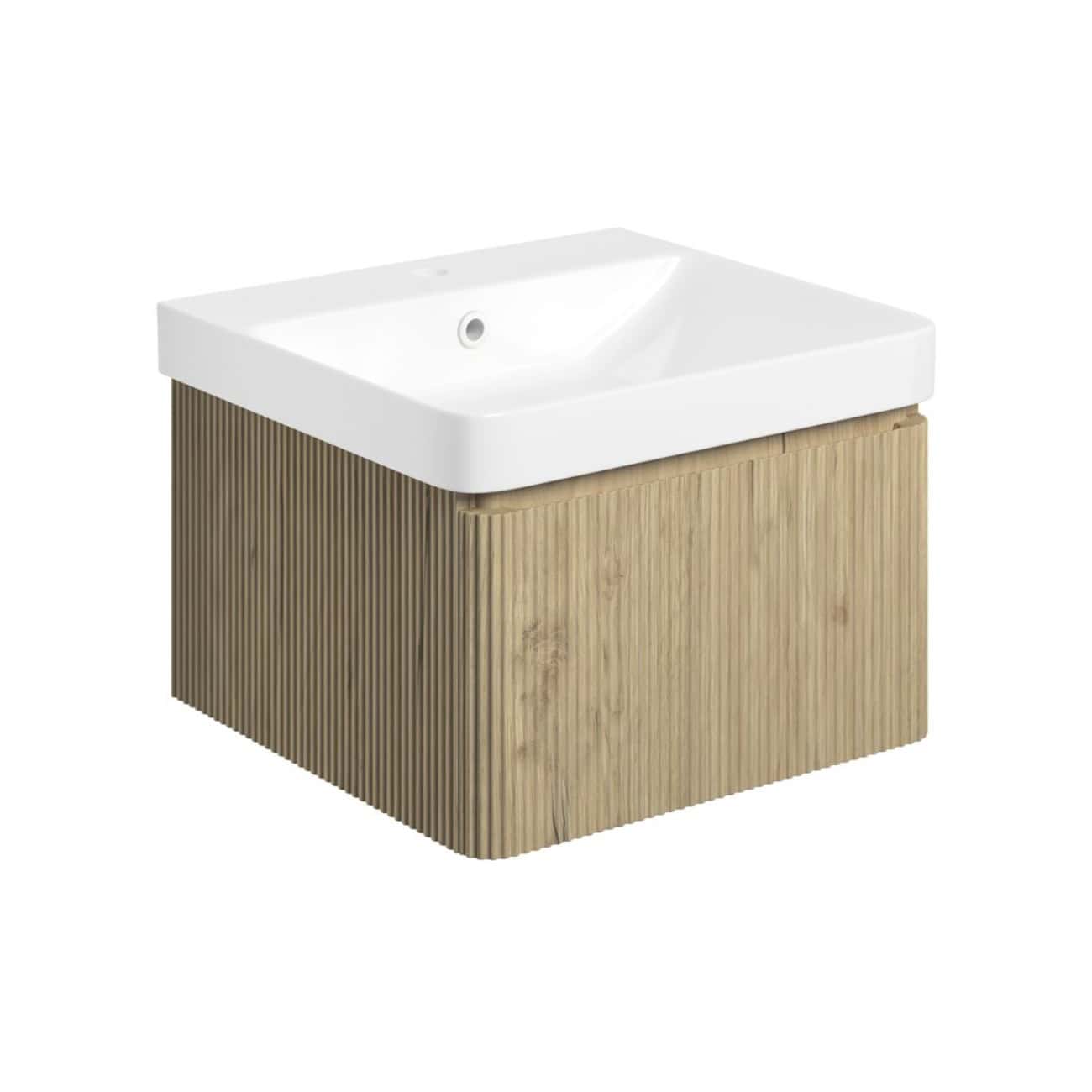 Sleek bathroom sink with wooden vanity, modern design, ideal for contemporary bathrooms, durable and stylish, perfect for upscale bathroom renovation projects.