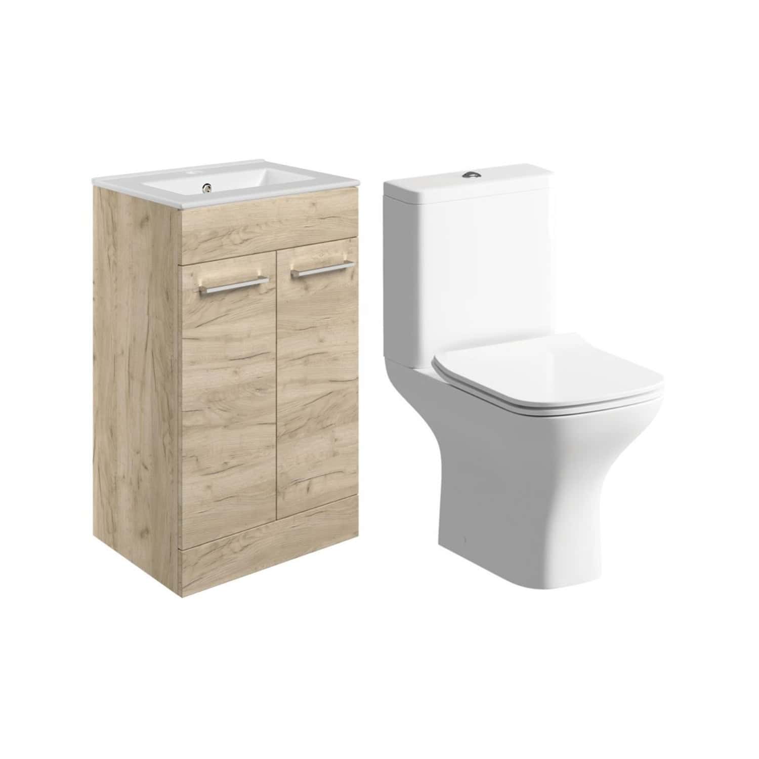 Modern bathroom vanity with integrated sink and a white ceramic toilet, ideal for contemporary bathroom designs, combining functionality and style, perfect for bathroom upgrades.