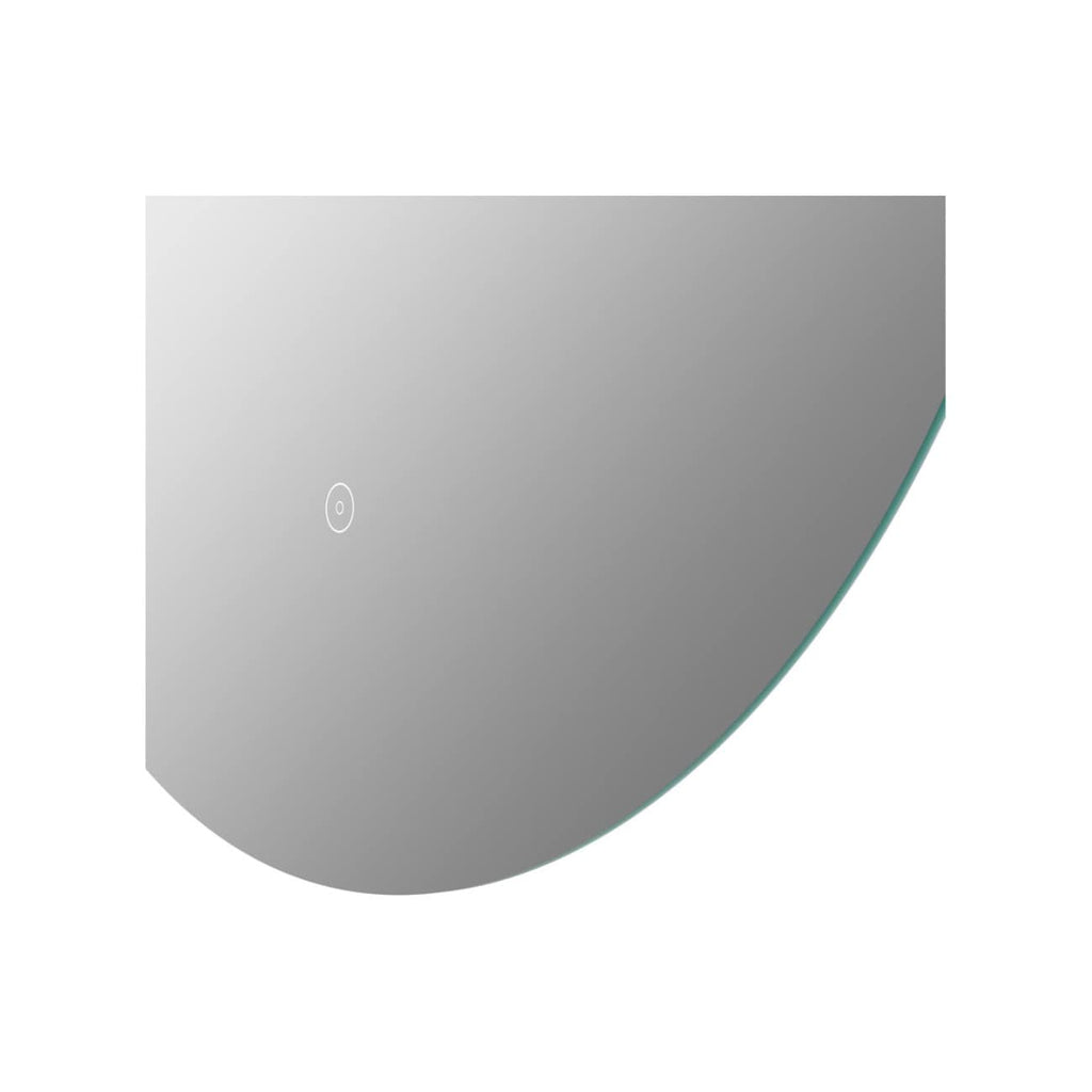 Sleek modern mirror with integrated LED lighting for stylish bathroom decor. Minimalist design enhances space with functional elegance, perfect for contemporary bathrooms.