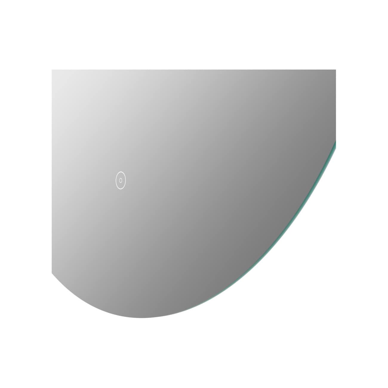 Sleek modern mirror with integrated LED lighting for stylish bathroom decor. Minimalist design enhances space with functional elegance, perfect for contemporary bathrooms.