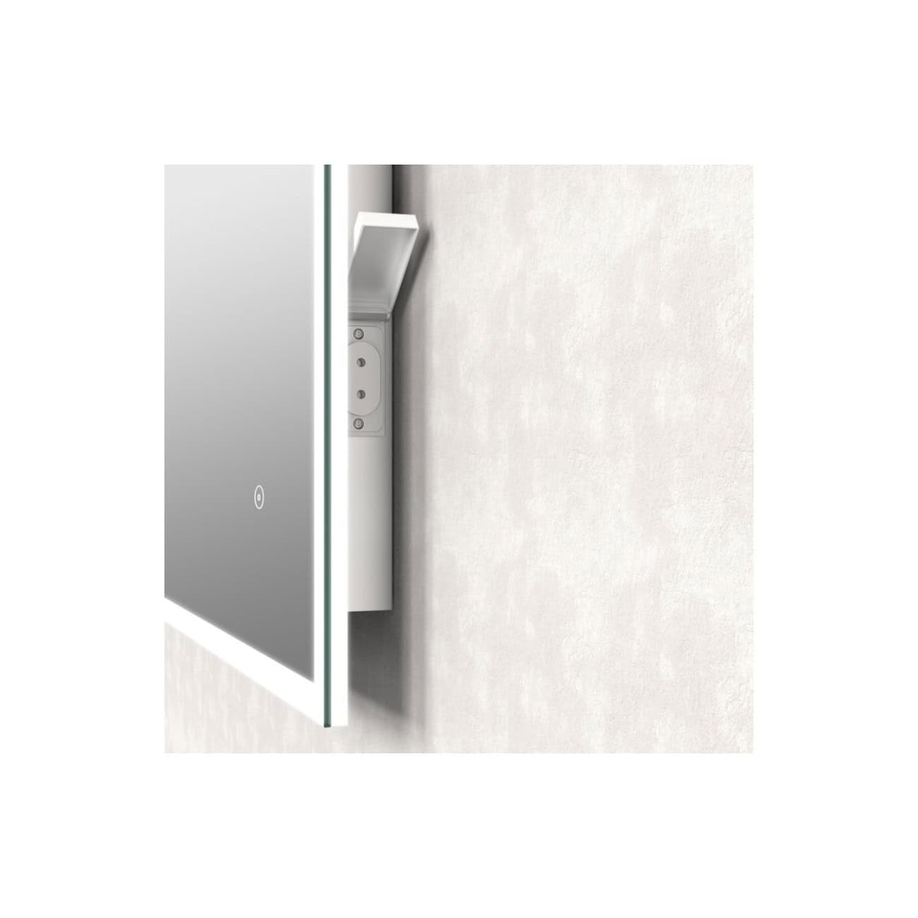 Sensor-activated bathroom door lock with glass partition, modern design, hygienic touchless access, ideal for commercial and public restrooms, durable stainless steel finish, enhances hygiene and security.