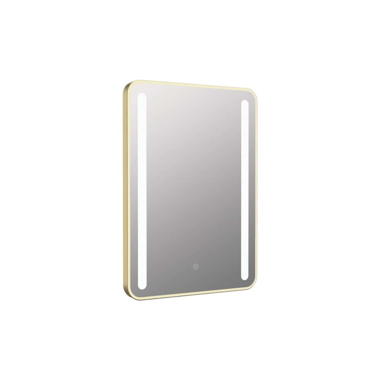 Modern illuminated bathroom mirror with LED lighting for stylish and functional bathroom decor. Ideal for grooming and enhancing bathroom aesthetics.