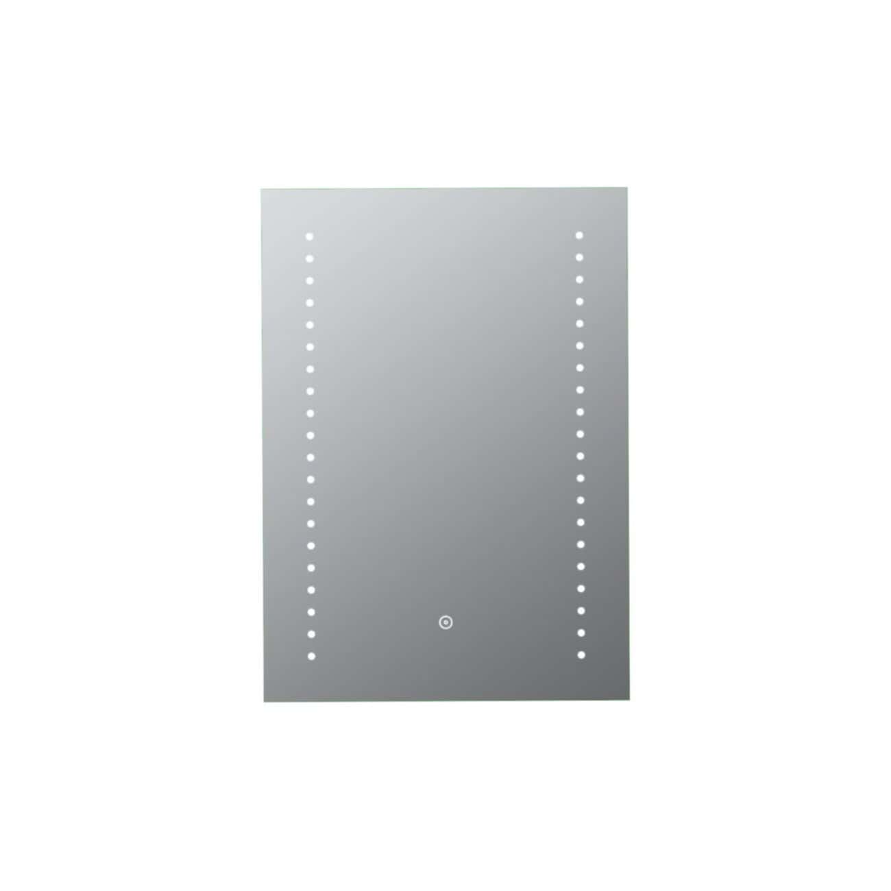 Sleek modern backlit bathroom mirror with LED lighting and touch control, designed for contemporary settings. Perfect for enhancing bathroom aesthetics and functionality.