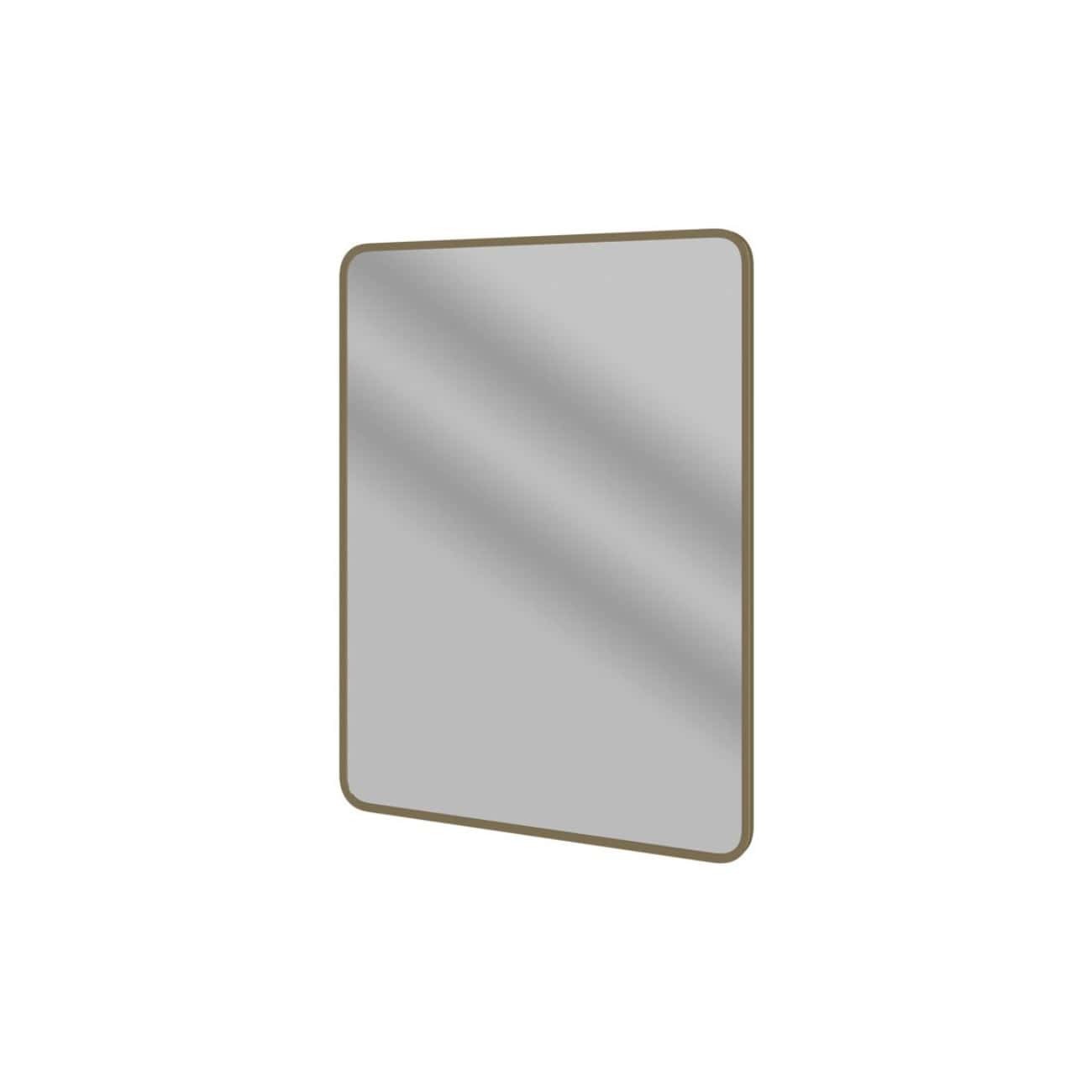 Reflective bathroom mirror with a sleek, modern design, perfect for contemporary bathrooms. High-quality glass surface with a minimalistic frame, ideal for bathroom decor.