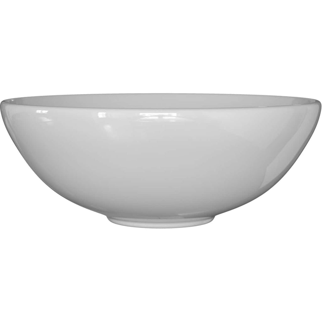 Sleek white ceramic bowl, modern bathroom design, perfect for stylish bathroom decor and accessories, additional bathroom storage or decoration.