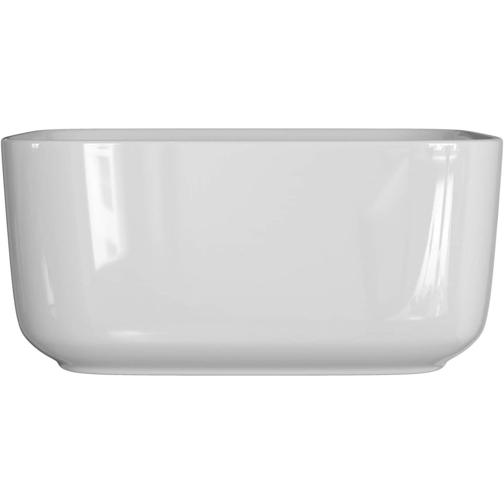 Elegant white freestanding bathtub ideal for modern bathrooms, crafted with high-quality materials for durability and comfort. Perfect for a stylish, relaxing bathroom upgrade.