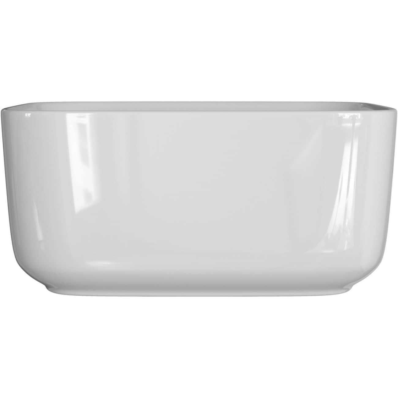Elegant white freestanding bathtub ideal for modern bathrooms, crafted with high-quality materials for durability and comfort. Perfect for a stylish, relaxing bathroom upgrade.