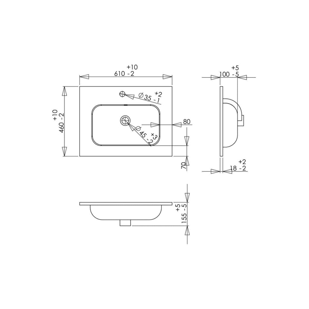 High-quality technical bathroom layout drawing with precise measurements and installation details for modern bathrooms. Ideal for bathroom renovation and design projects.