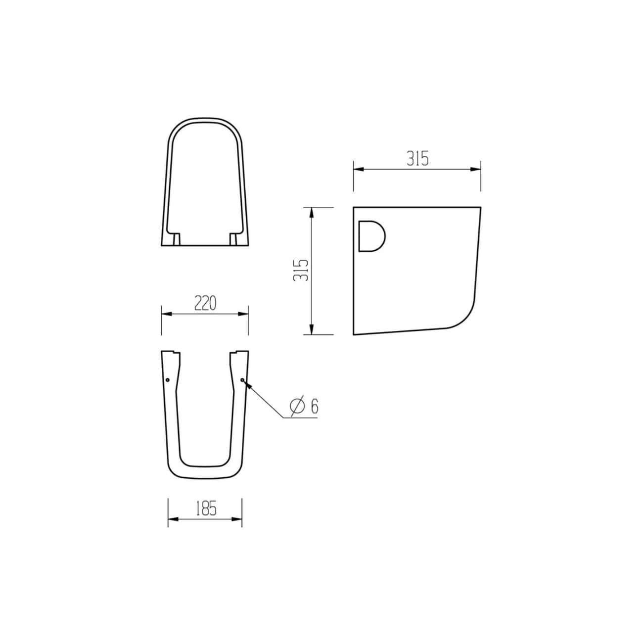 Sleek modern toilet design with precise measurements for bathroom renovation, featuring ergonomic comfort and clean lines suitable for contemporary bathrooms.