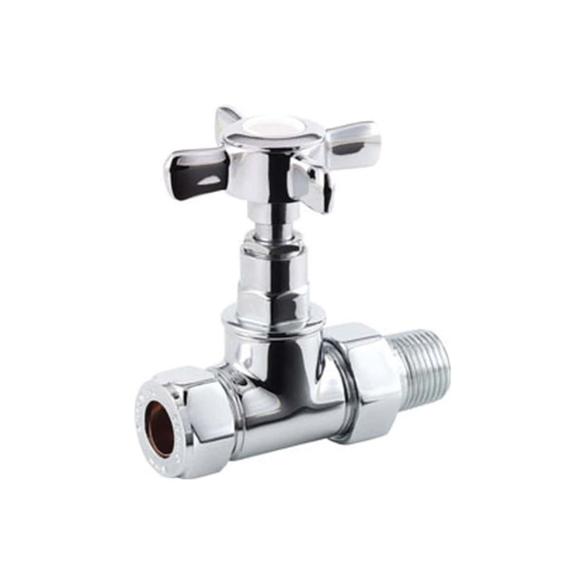 Chrome bathroom stopcock valve, high-quality plumbing component for water control and safety. Perfect for bathroom installations, ensuring reliable water shut-off.