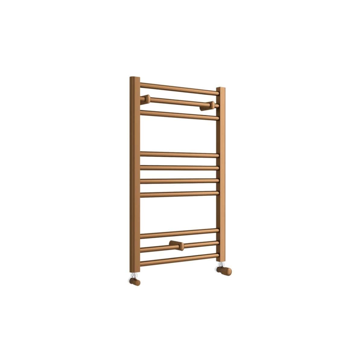 Adjustable wooden ladder radiator towel rail for modern bathrooms, featuring multiple horizontal bars for towel drying and heating, durable natural finish, perfect for enhancing bathroom comfort and style.